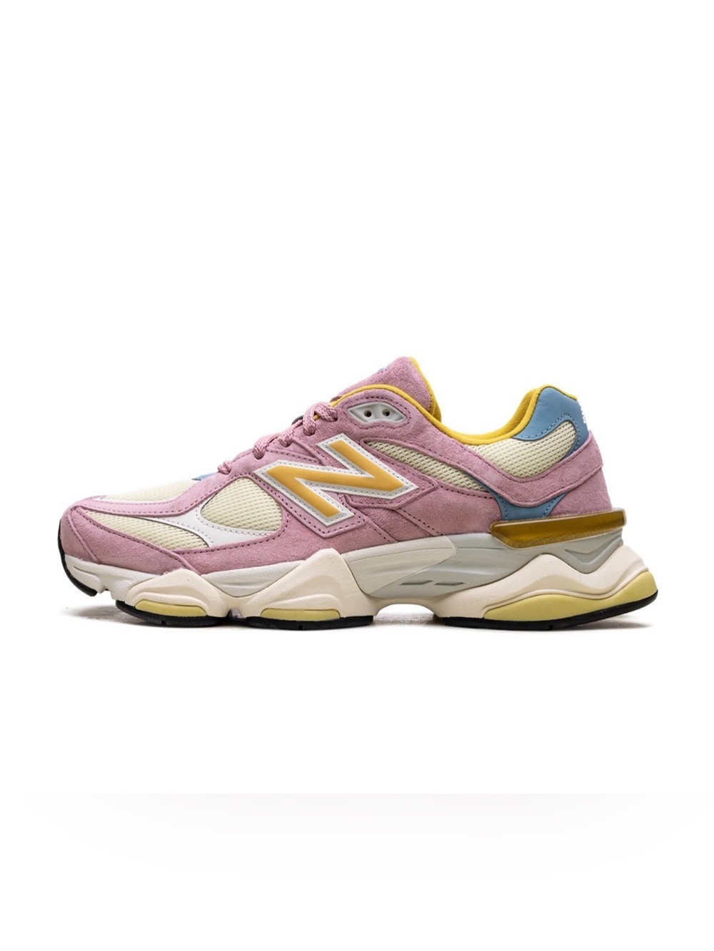 New Balance Pink, Yellow & Blue Retro Runner Sneakers